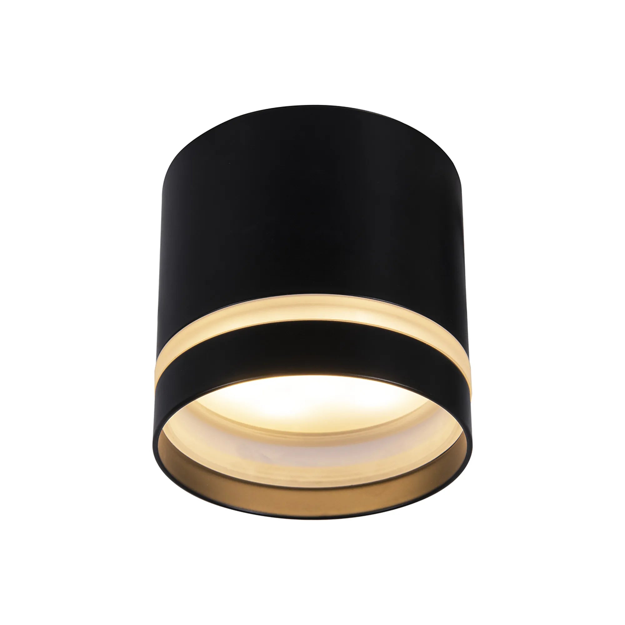 Split 8.4cm Spotlight Round, 1 Light GX53 (Max 12W, Not Included), White/ Black