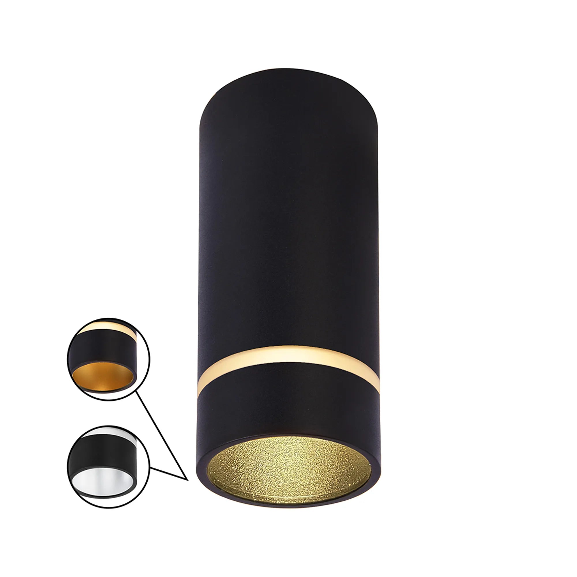 Split Spotlight, 1 Light  GU10- Various Sizes & Finishes