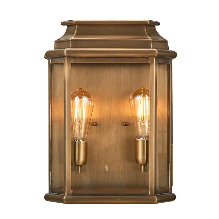 St Martins Medium/Large Wall Lantern - Aged Brass/Polished Nickel/Verdigris Finish