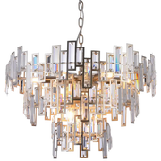 St Petersburg 9Lt Crystal Centre Ceiling Light - Champagne Finish