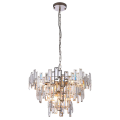 St Petersburg 9Lt Crystal Centre Ceiling Light - Champagne Finish