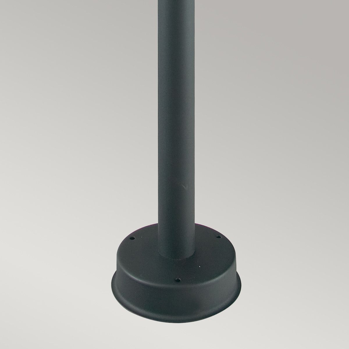 Stockholm 1/3Lt Pillar - Black/Galvanised IP54 E27