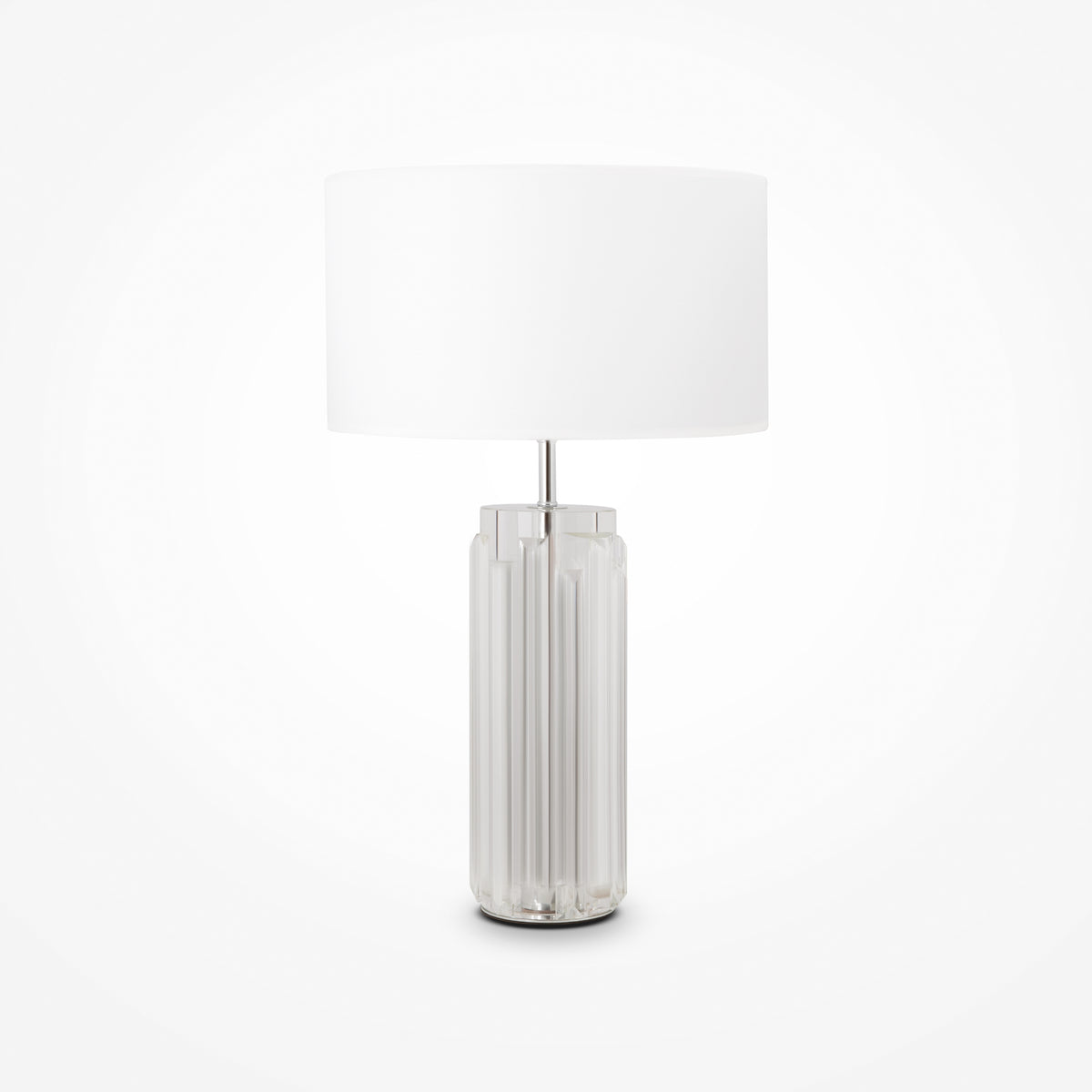 Muse Table Lamp - Chrome/Gold/Grey Finish