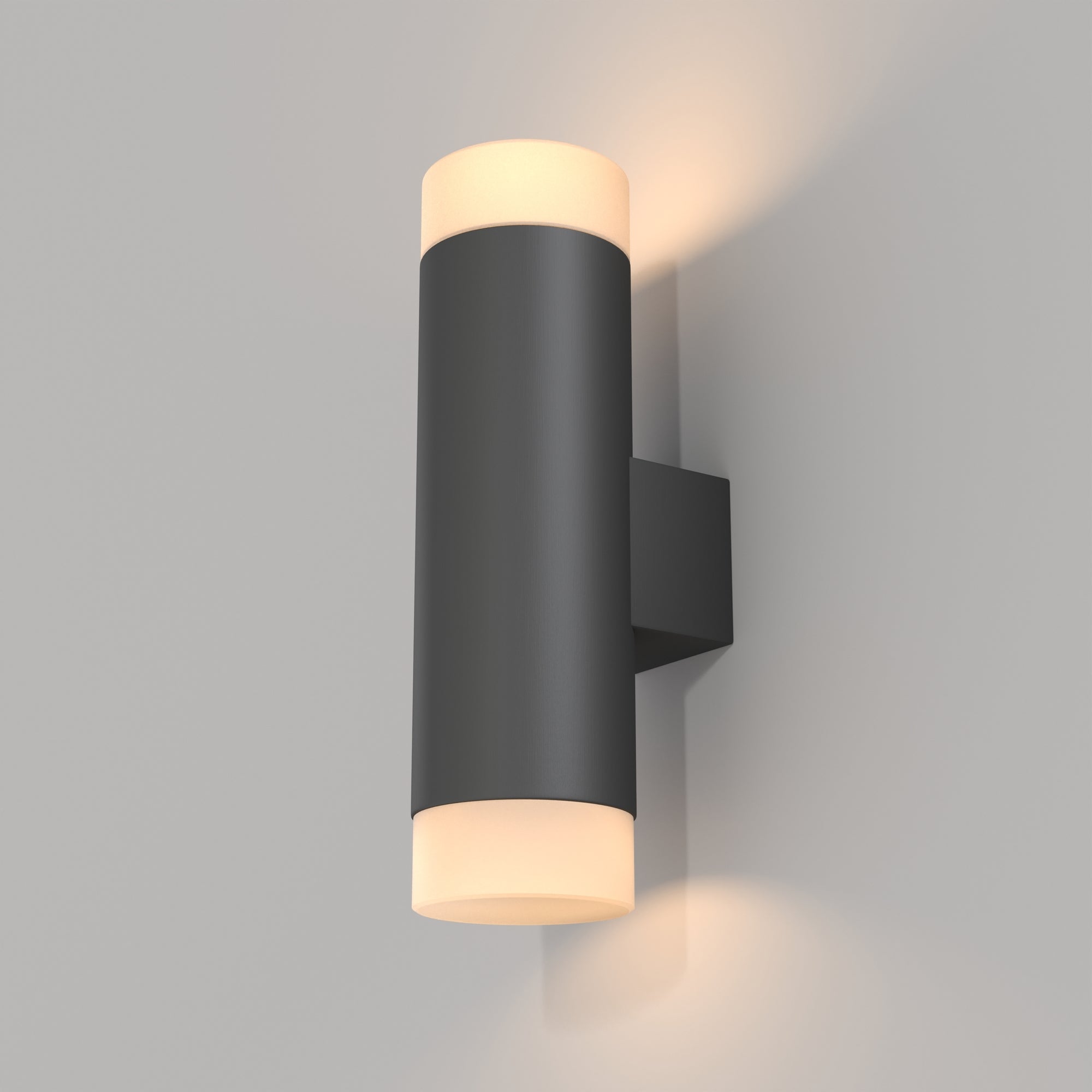 Kilt Wall Light Black/White Finish