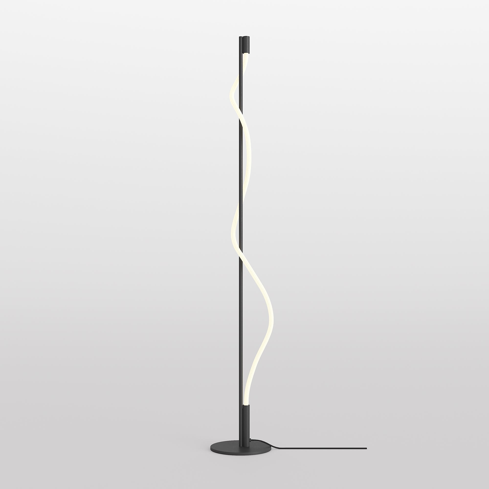 Tau LED Floor Lamp - Black Finish