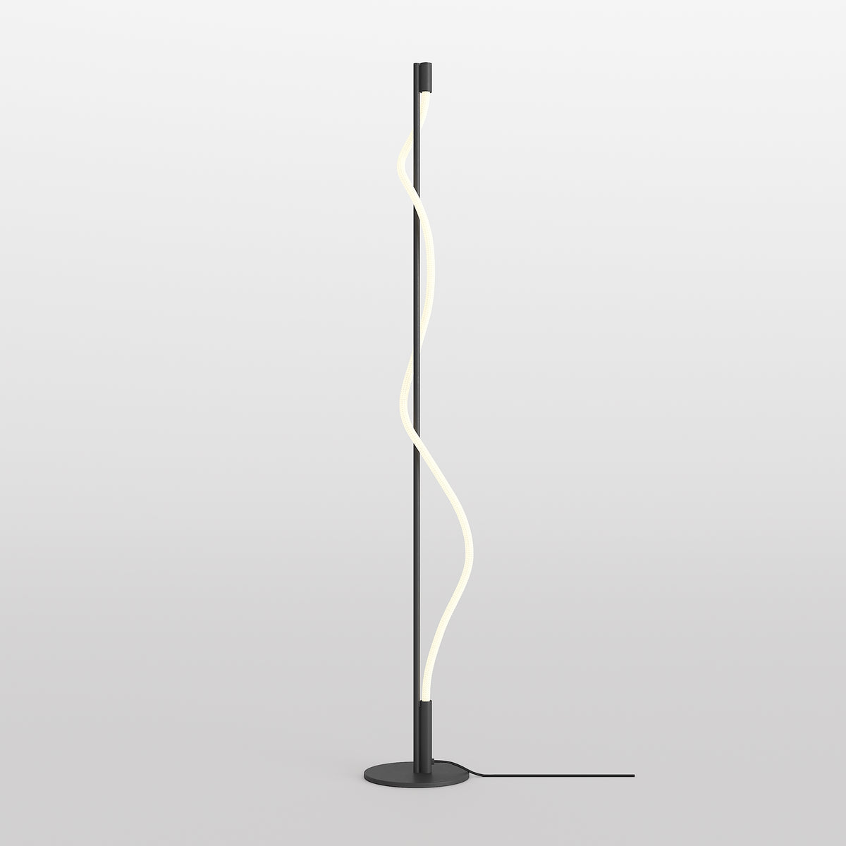 Tau LED Floor Lamp - Black Finish