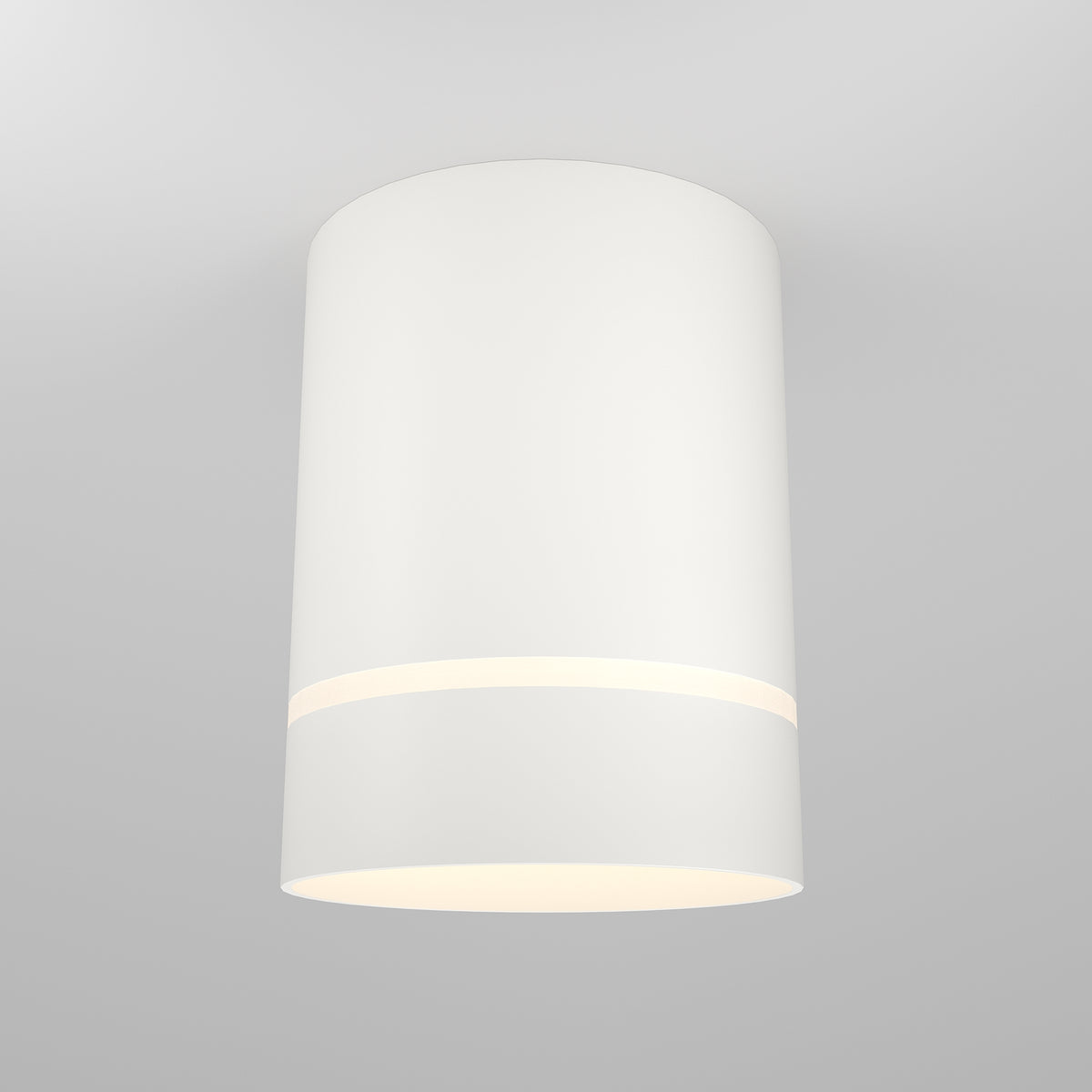 Orlo LED Flush Ceiling Light - White/Black Finish