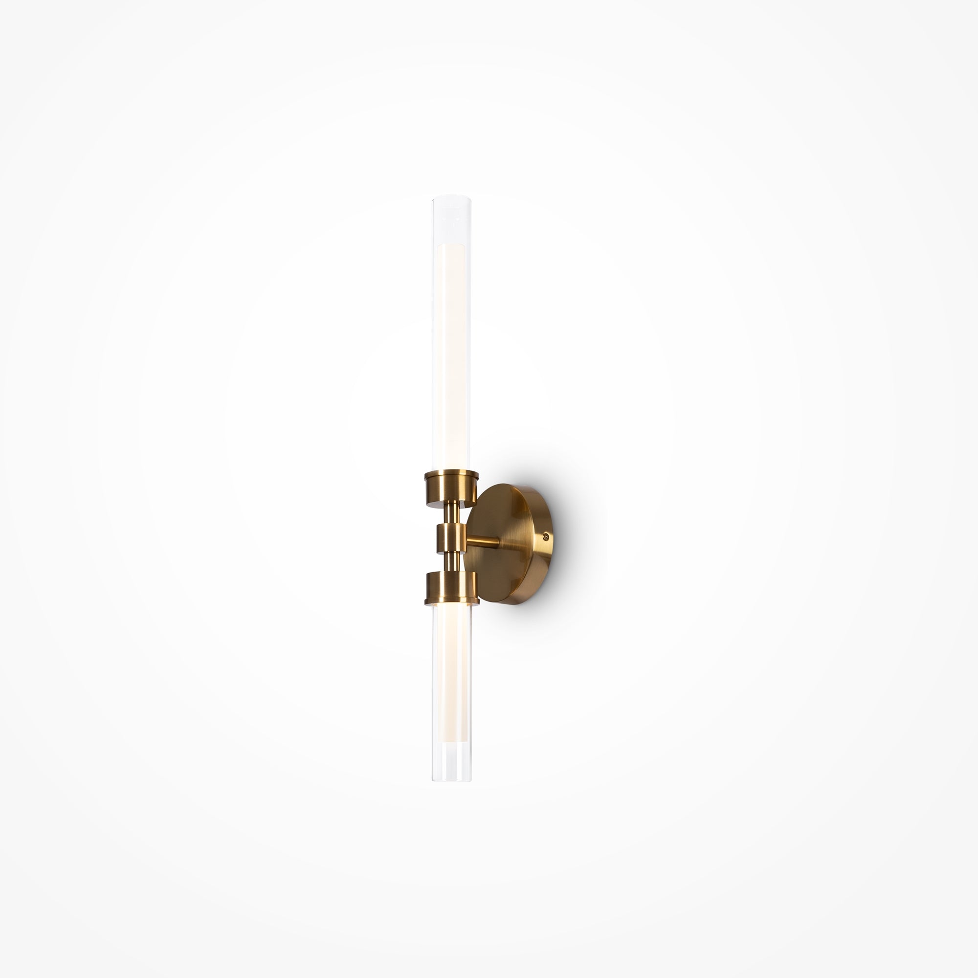 Stelo Indoor LED Wall Light - Brass/Black Finish