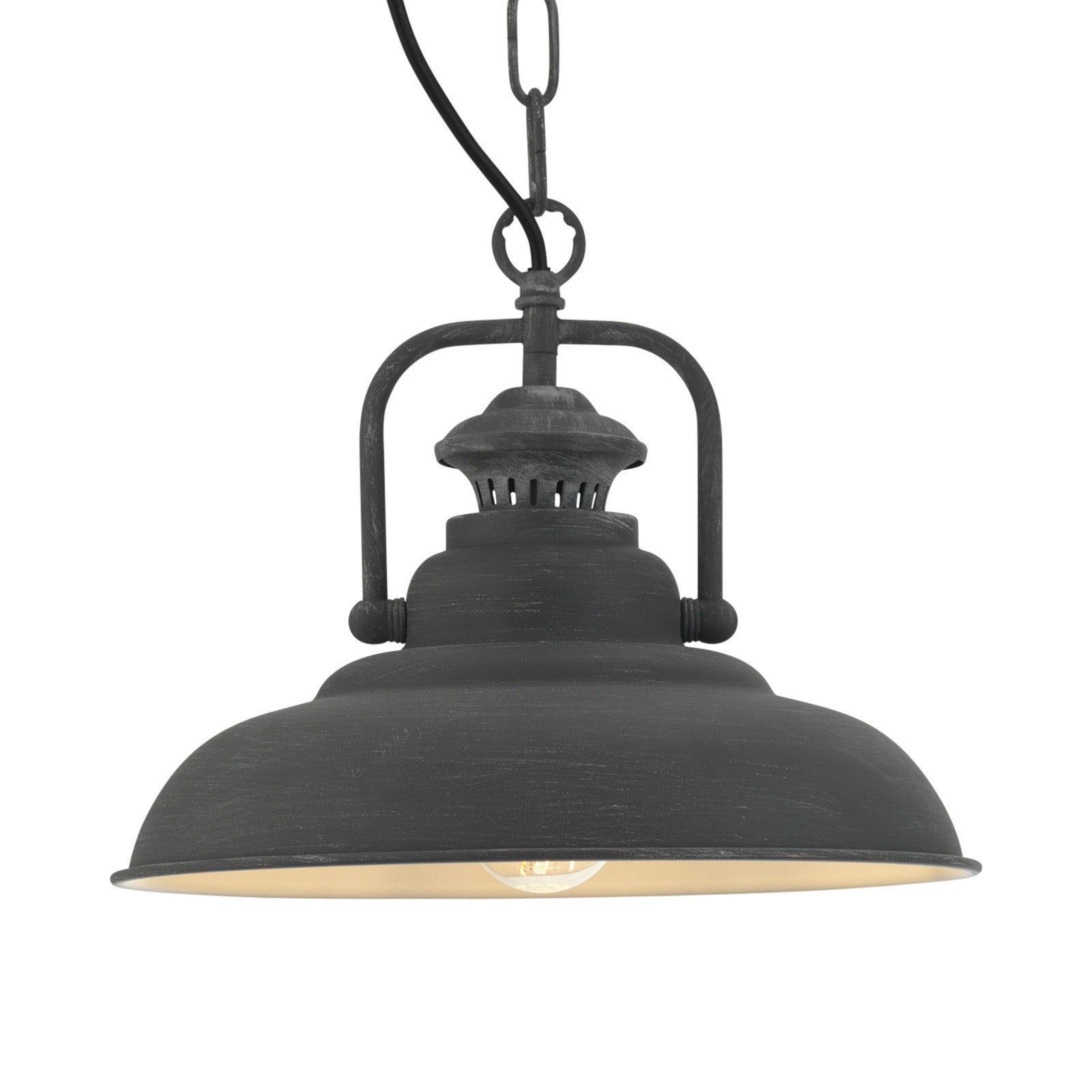 Sten Concrete Grey/Copper 1Lt Single Pendant