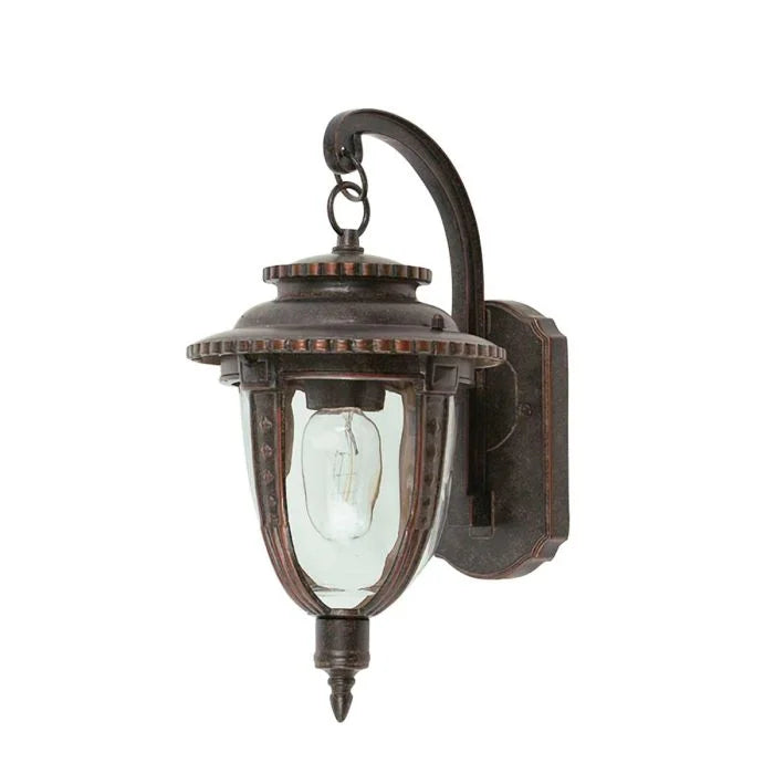 St Louis 1 Light Outdoor Lantern - Weathered Bronze E27 IP44