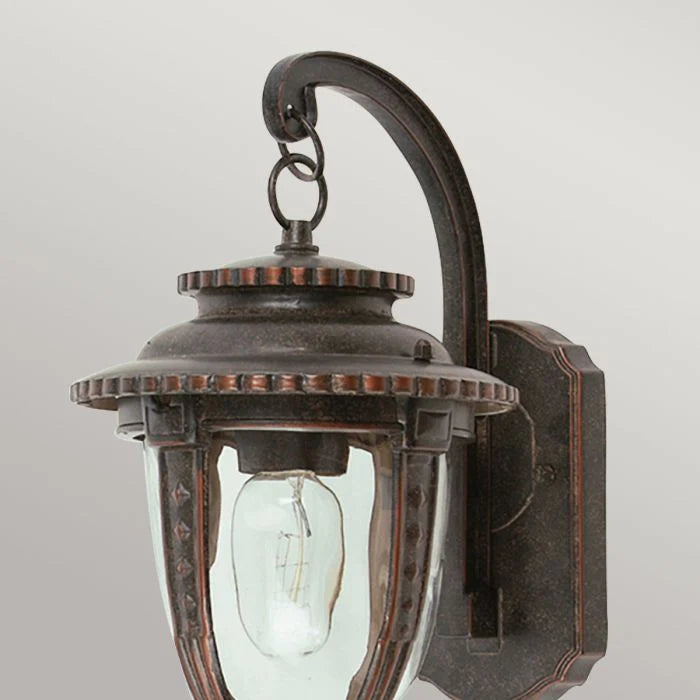 St Louis 1 Light Outdoor Lantern - Weathered Bronze E27 IP44