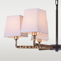 Stockholm 6Lt Centre Ceiling Light - Gold & Black Finish