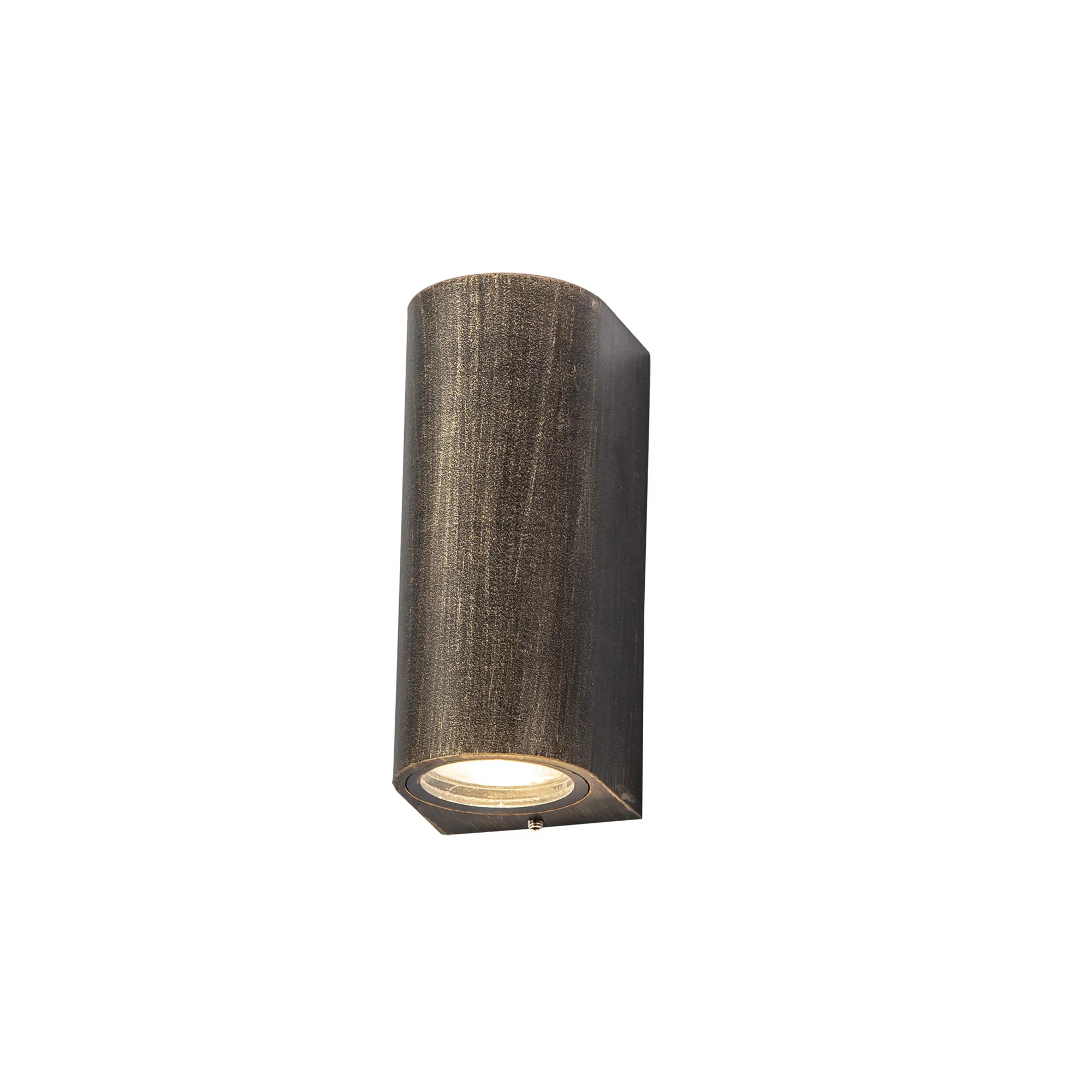 Aesains IP54 Up/Down Curved Light - Gold & Black