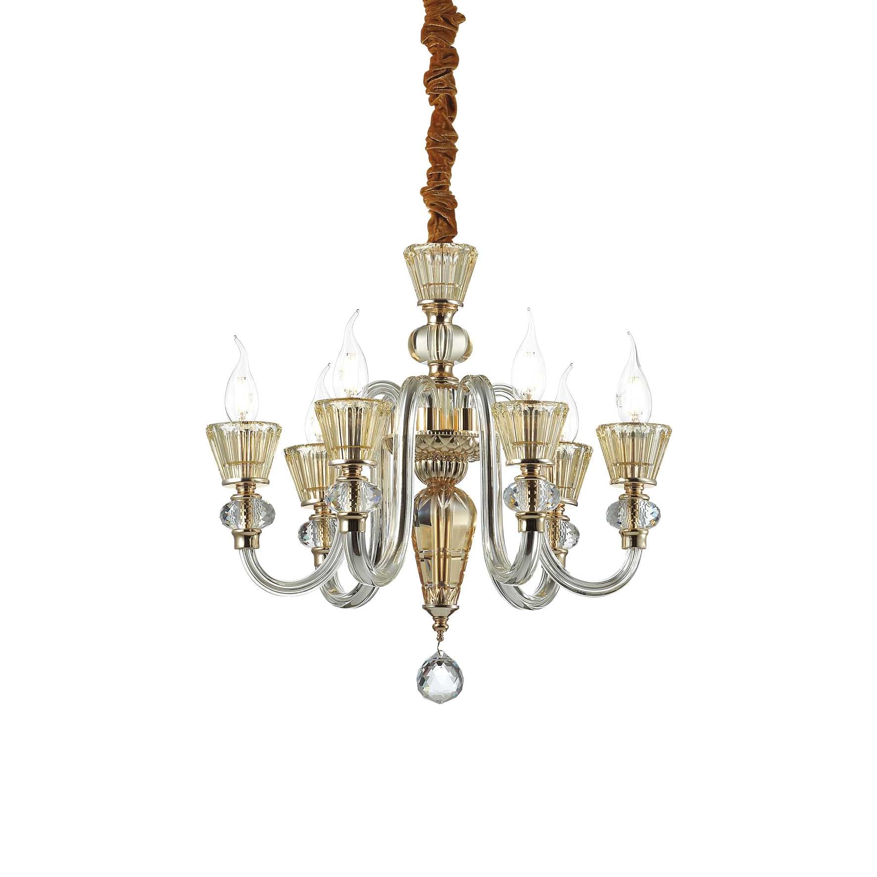 Strauss Centre Ceiling Light - Gold Fitting - Cusack Lighting