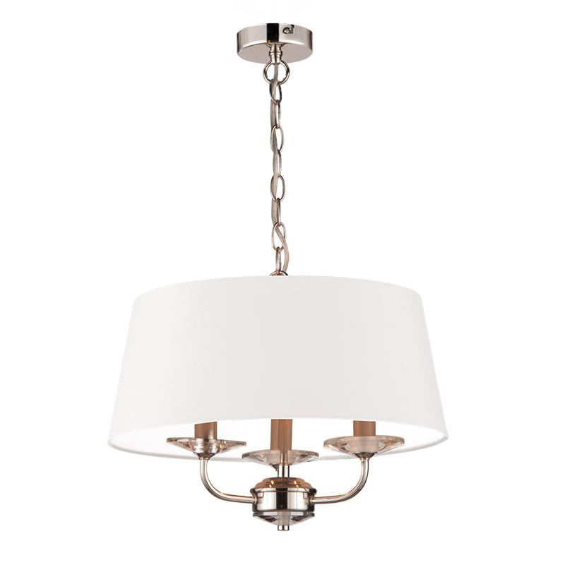 Stylo 3Lt Centre Ceiling Light - Polished Chrome Finish