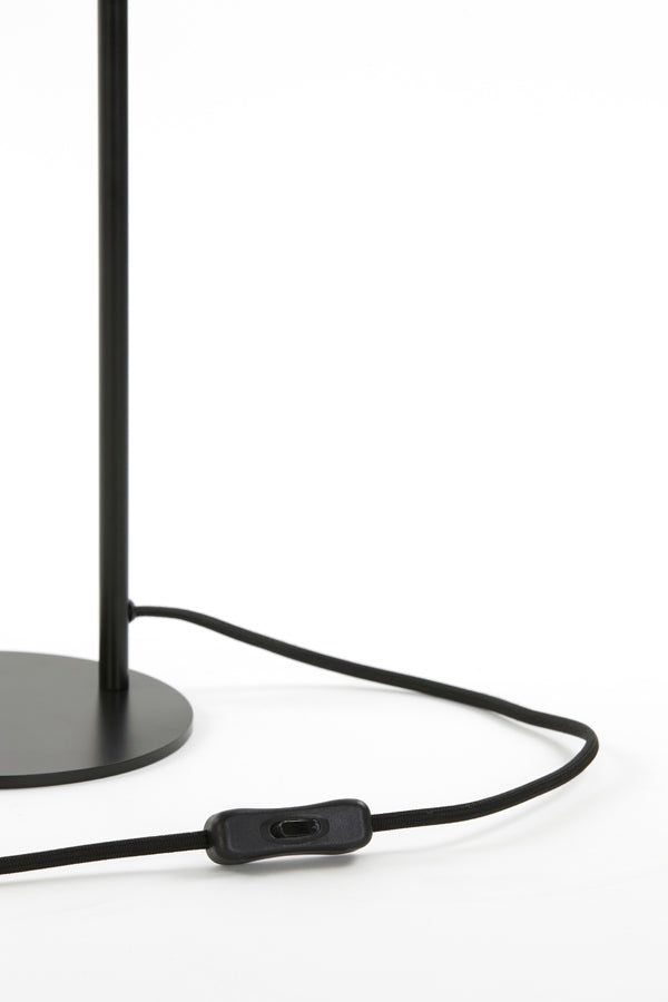 Subar Table Lamp - Smoked Glass & Matt Black Finish