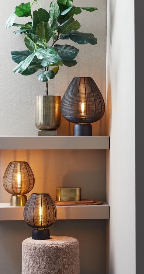 Suneko Table Lamp Medium - Matt Black Finish