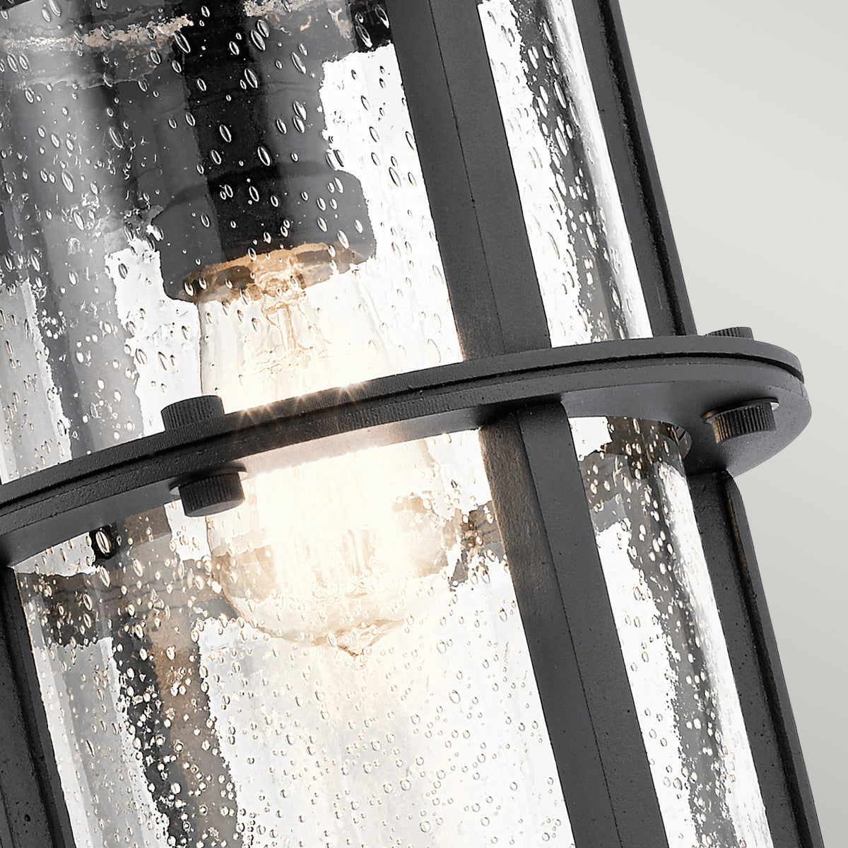 Suri Large Wall Lantern - Textured Black Finish