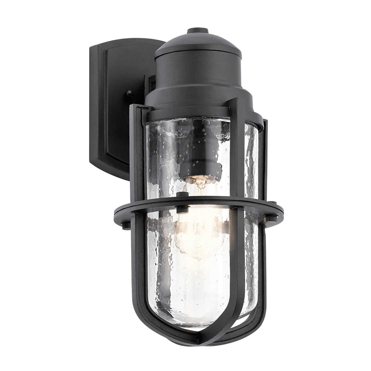 Suri Medium Wall Lantern - Textured Black Finish