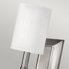 Sussex 1Lt Wall Light - Brushed Nickel Finish