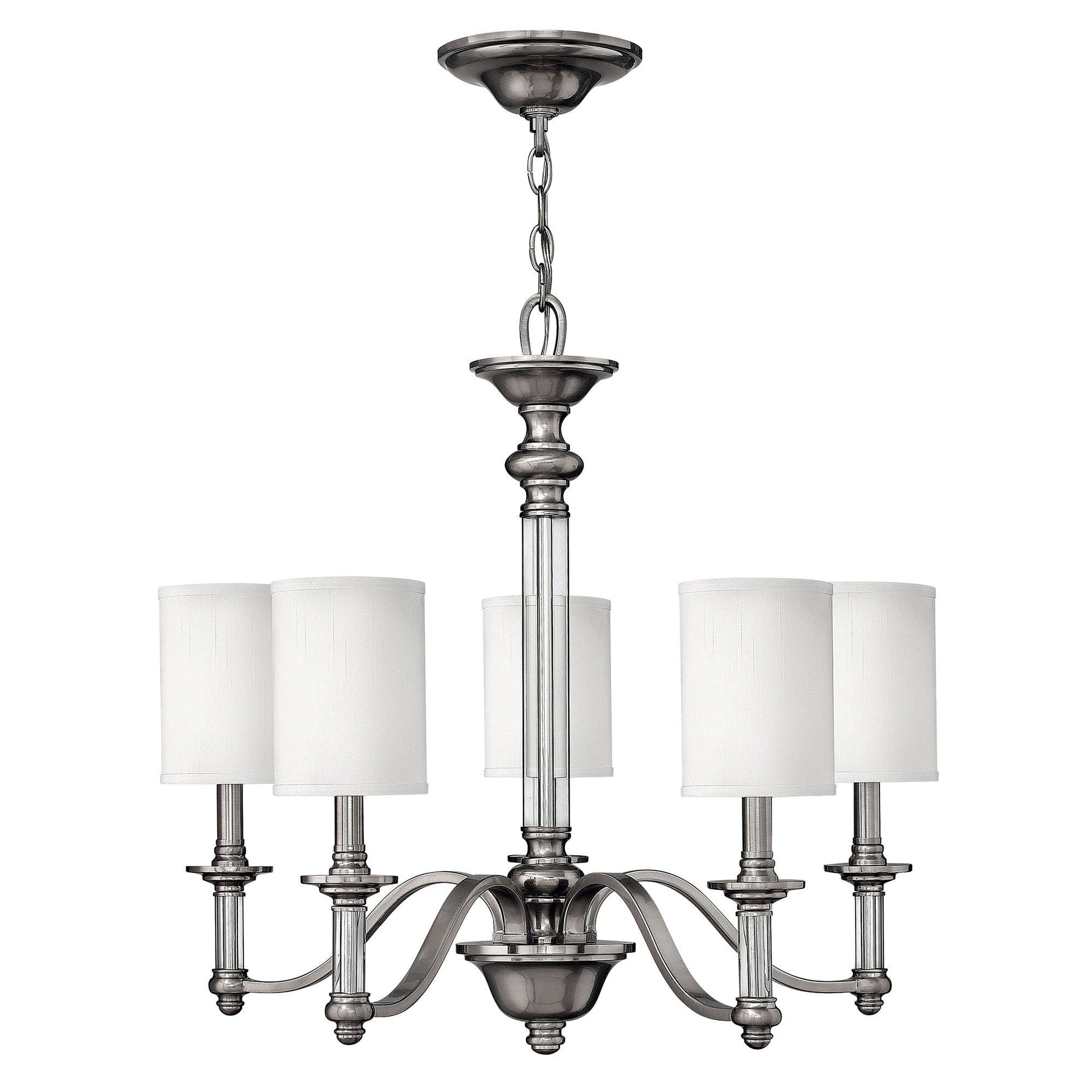 Sussex 5Lt Centre Ceiling Light - Brushed Nickel Finish