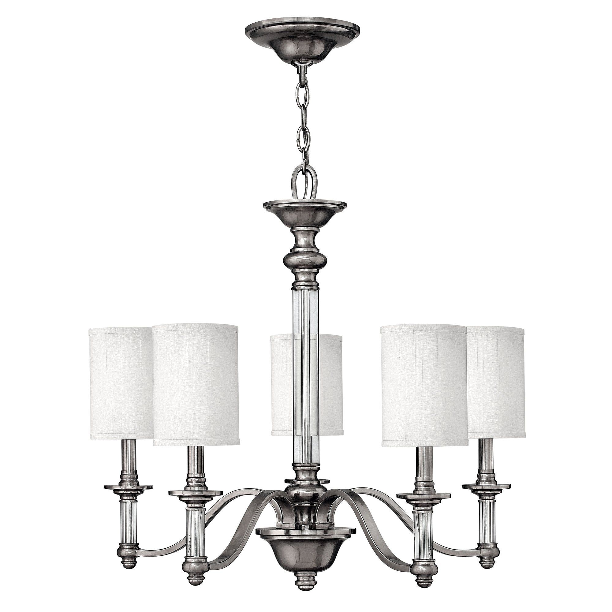 Sussex 5Lt Centre Ceiling Light - Brushed Nickel Finish