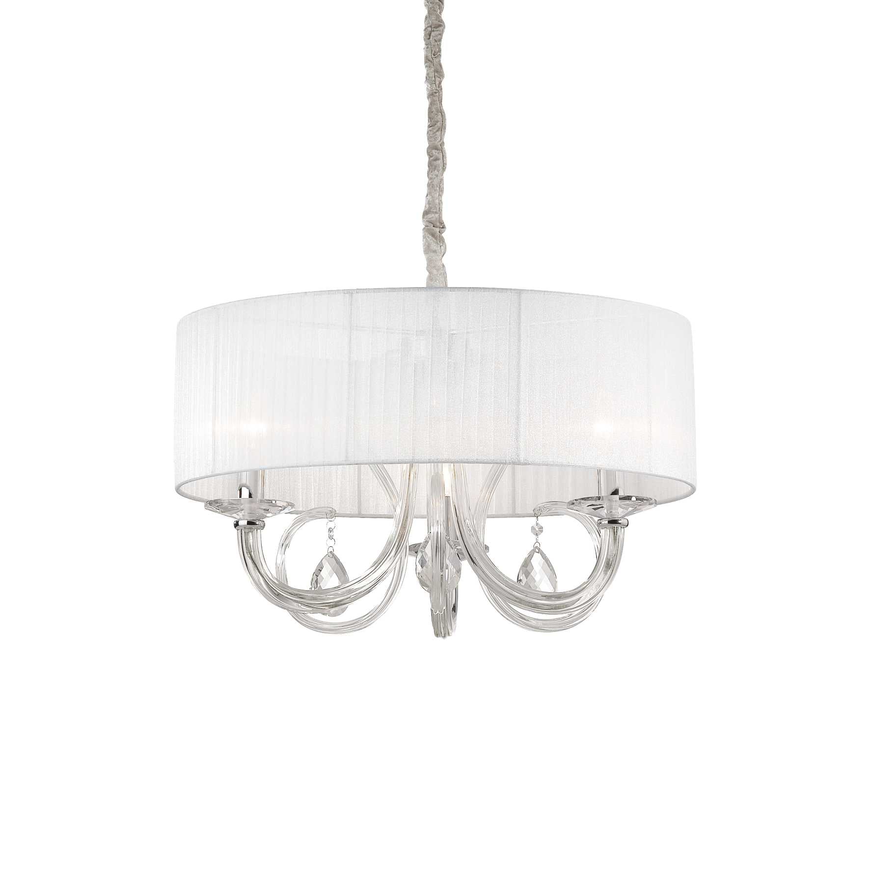 Swan Hanging Shade Light Fitting - White Finish - Cusack Lighting