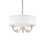 Swan Hanging Shade Light Fitting - White Finish - Cusack Lighting