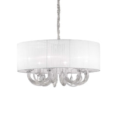 Swan Hanging Shade Light Fitting - White Finish - Cusack Lighting