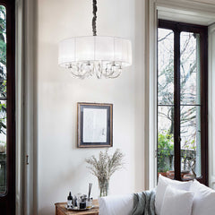 Swan Hanging Shade Light Fitting - White Finish - Cusack Lighting