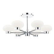 Dar System 6 Light Semi Flush Polished Chrome - Cusack Lighting