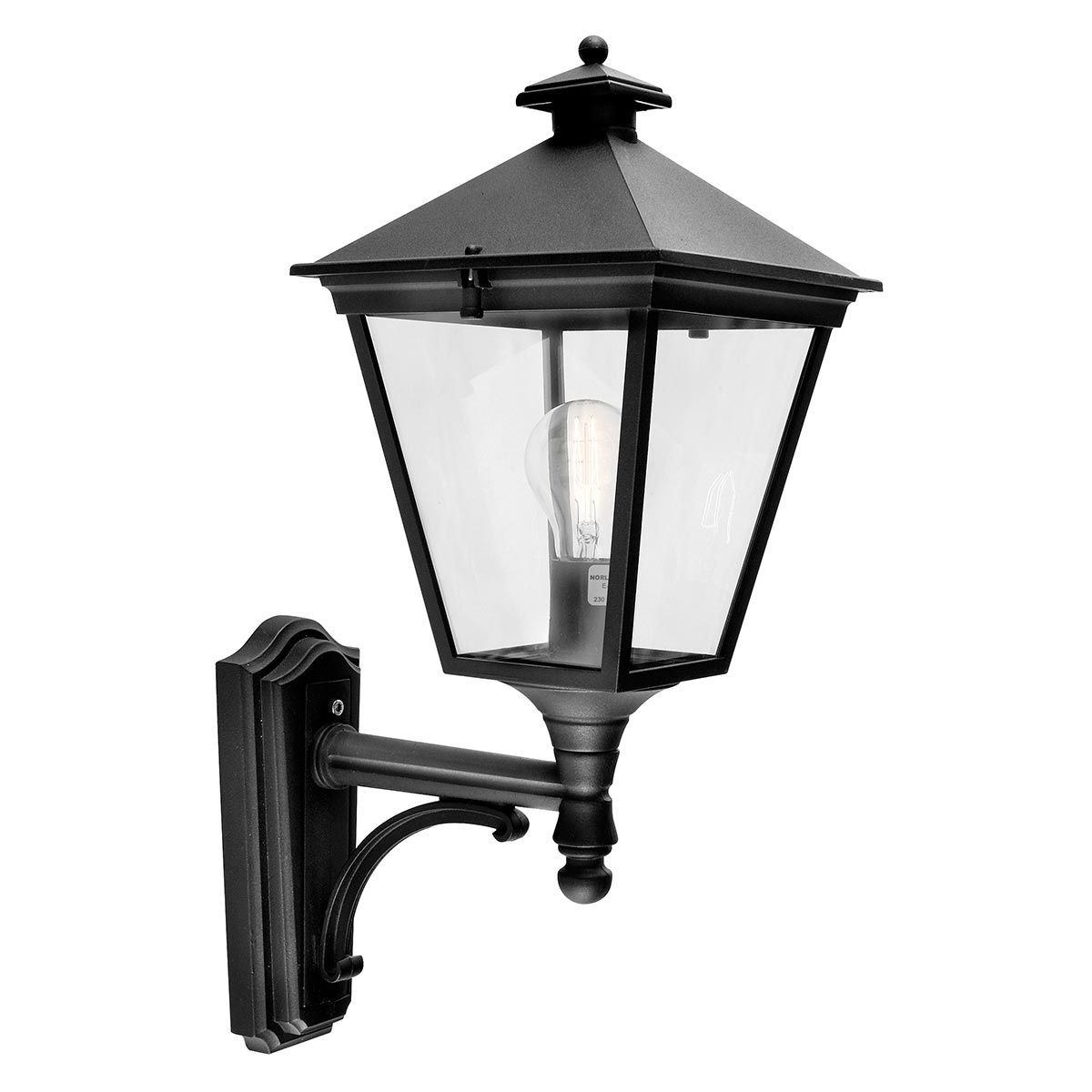 Turin 1 Light Medium/Large Down/Up Wall Lantern - Black