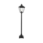 Turin 1/2/3Lt Lamp Post - Black IP54  E27