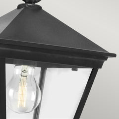 Turin 1 Light Medium/Large Chain Lantern - Black IP54 E27