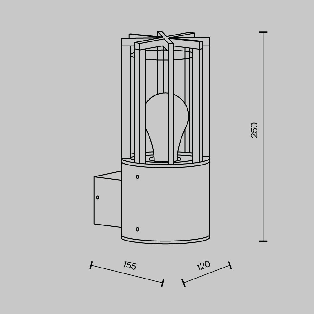 Barrel IP54 Wall Lights- Small/ Large