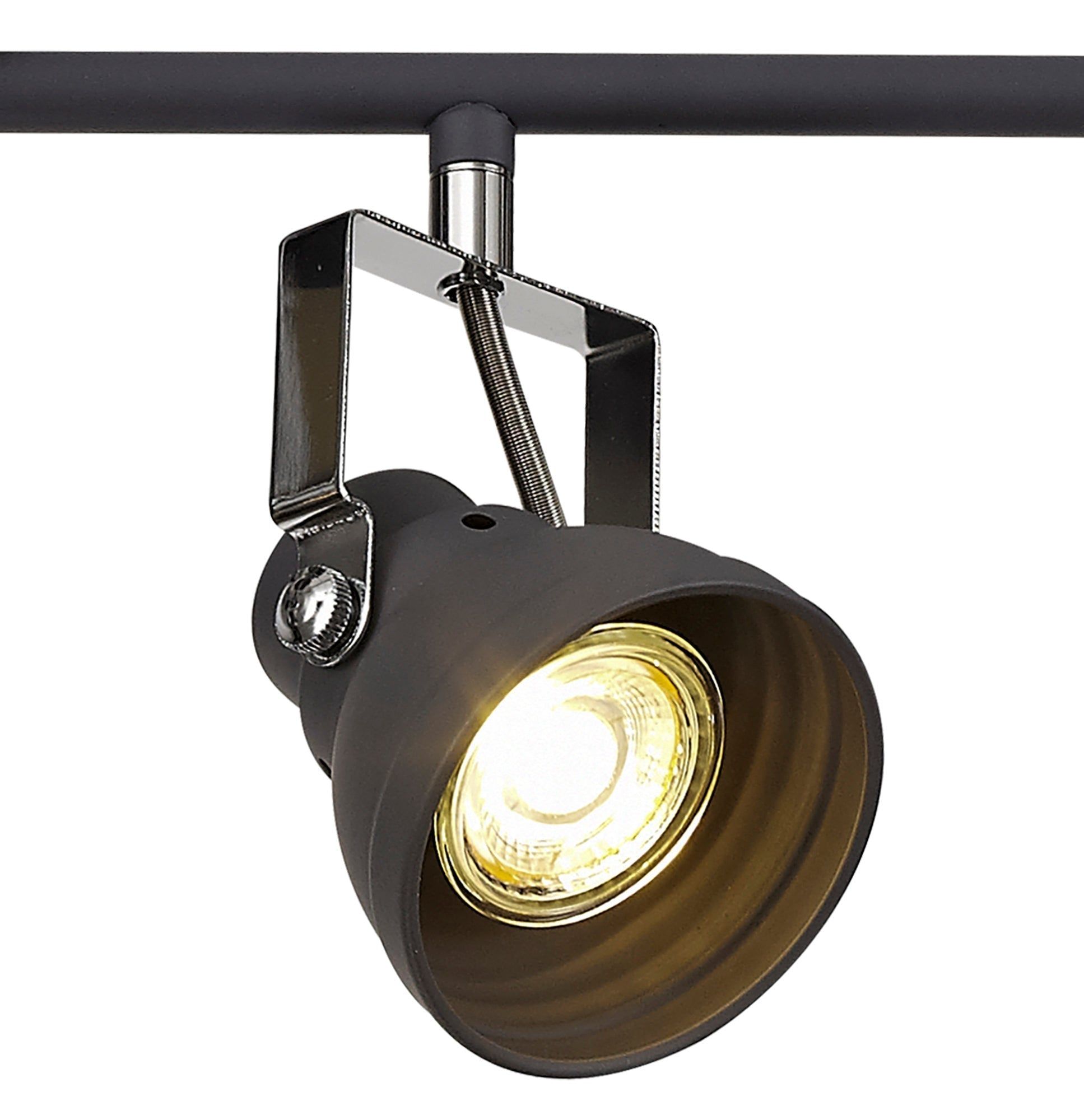  Adsish Adjustable Linear Bar Spotlight,  Matt Grey & Polished Chrome/Oiled Bronze & Polished Chrome