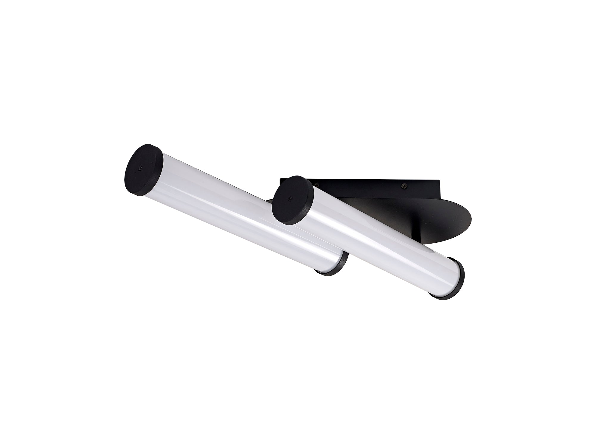 Tahini Ceiling Lamp, 2 x 9W LED, 4000K, 1153lm, IP44, Polished Chrome/Sand Black, 3yrs Warranty