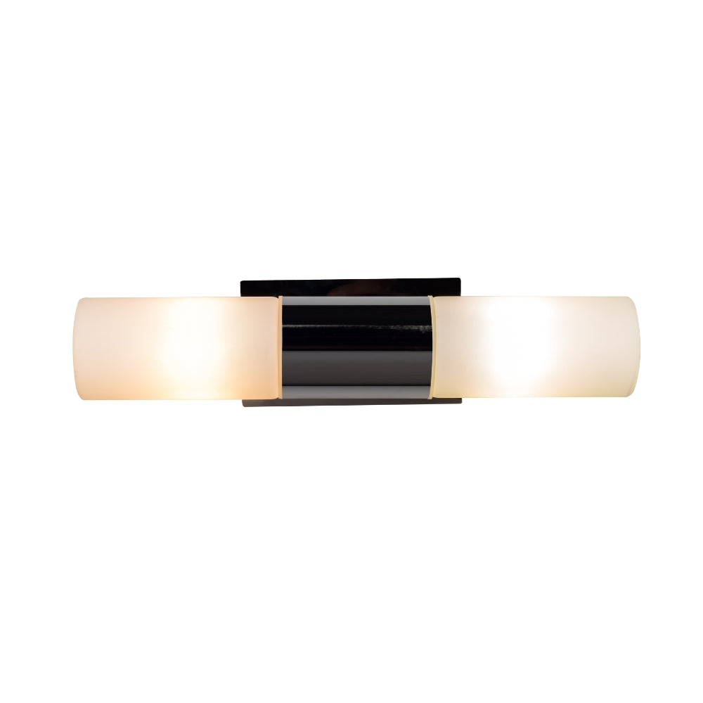 Talia 2Lt Bathroom Over Mirror Light- Satin Brass/ Polished Chrome