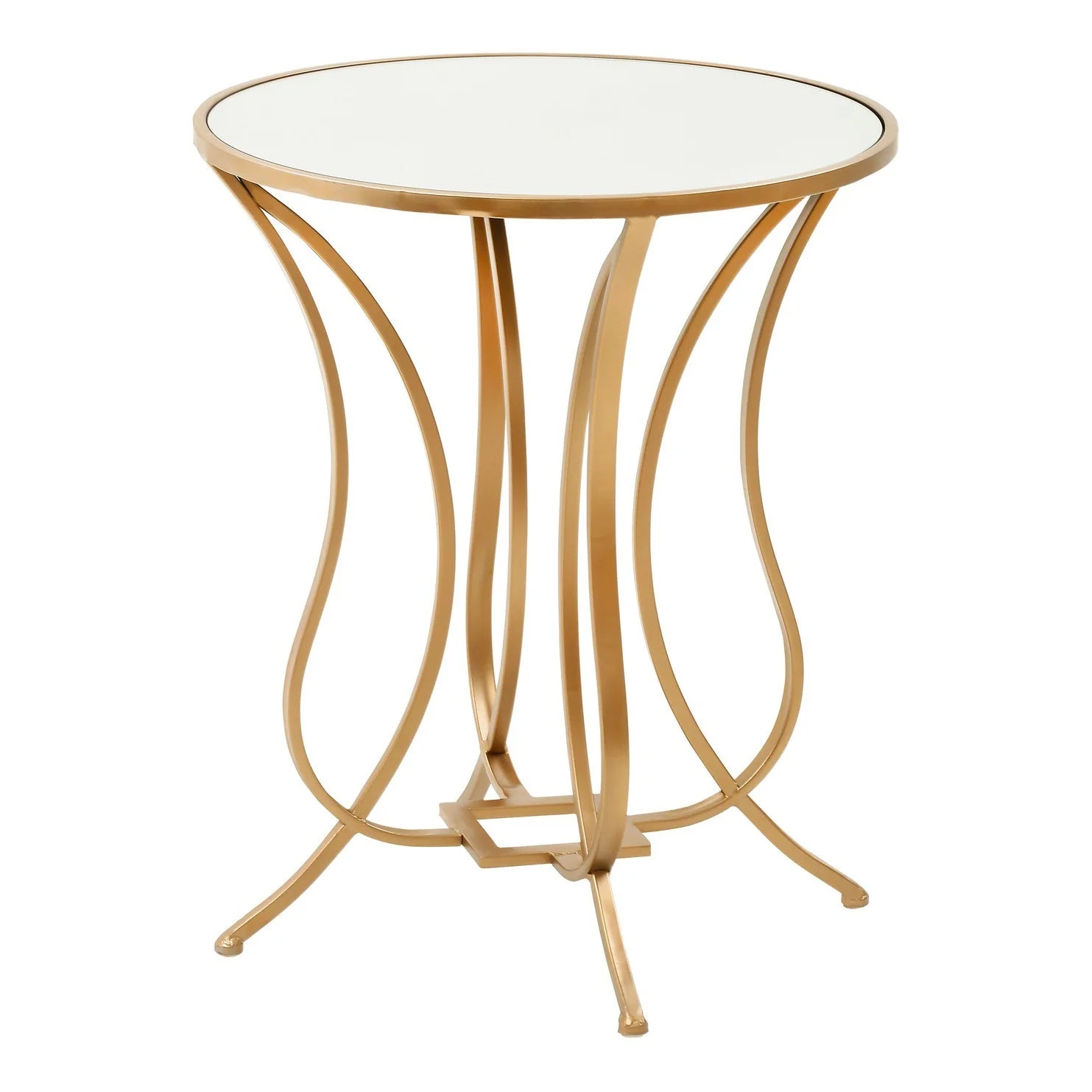 Talia Lamp Table - Antique Gold Finish