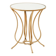 Talia Lamp Table - Antique Gold Finish