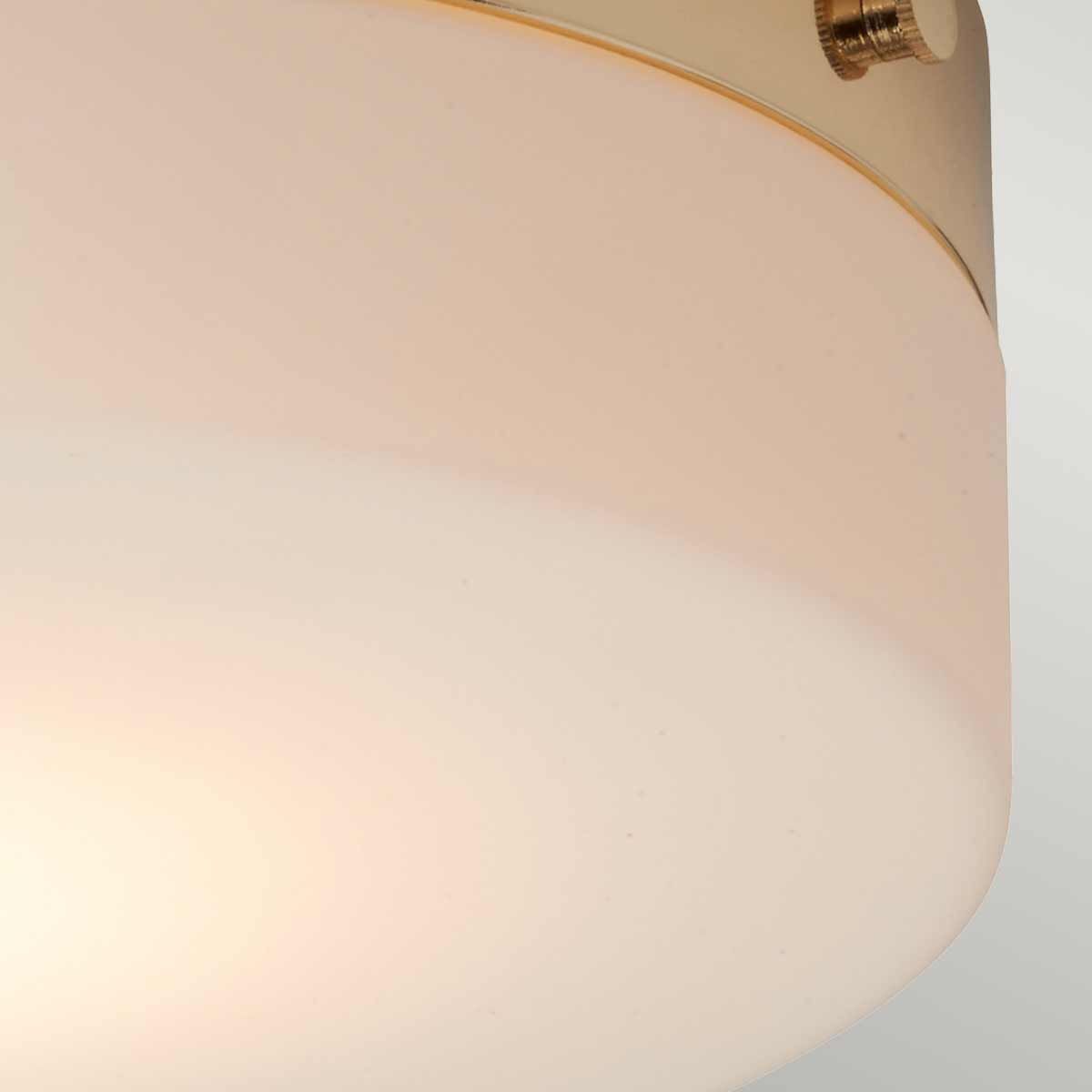 Tamar Medium/Large Flush Ceiling Light IP44 – Polished Chrome / Polished Chrome