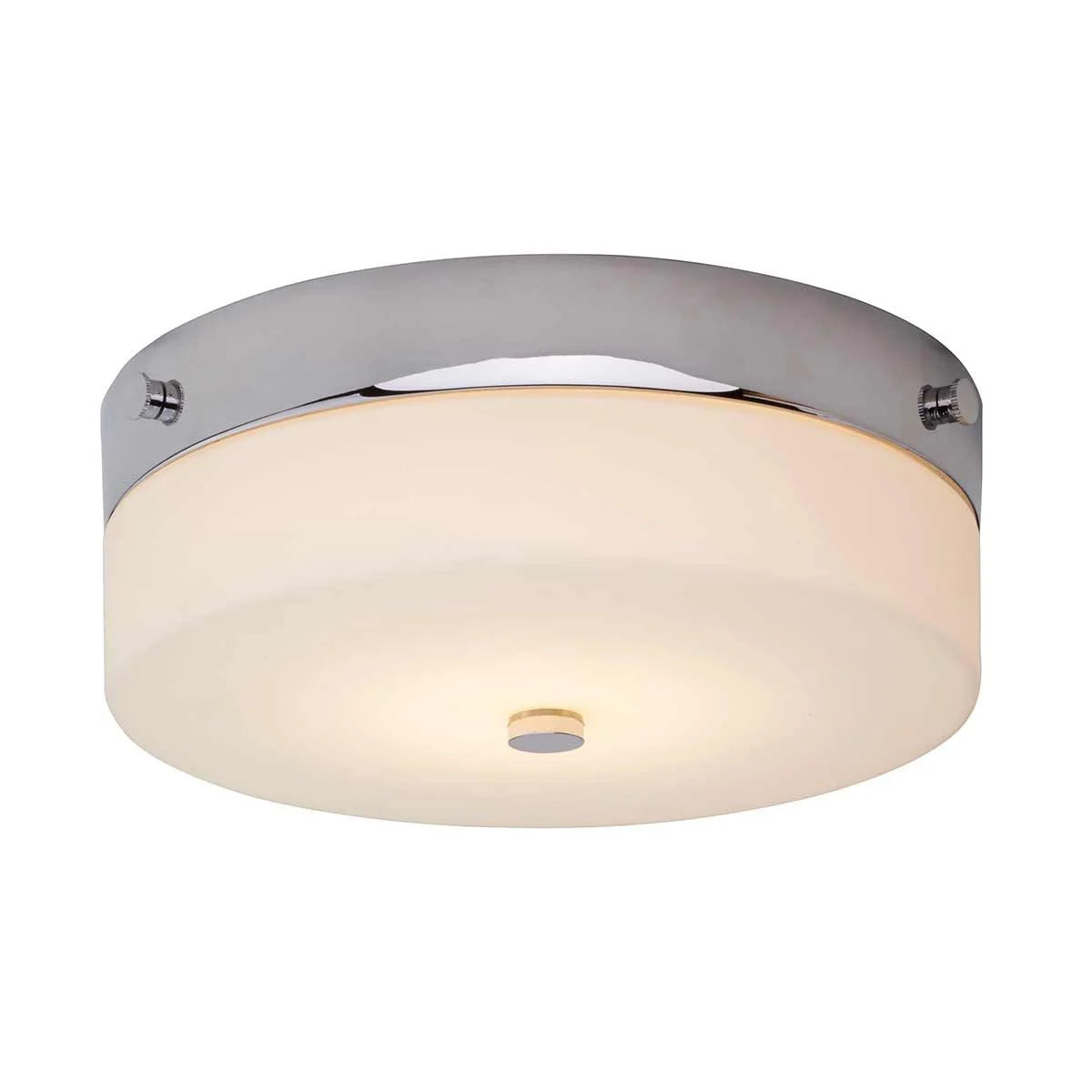 Tamar Medium/Large Flush Ceiling Light IP44 – Polished Chrome / Polished Chrome