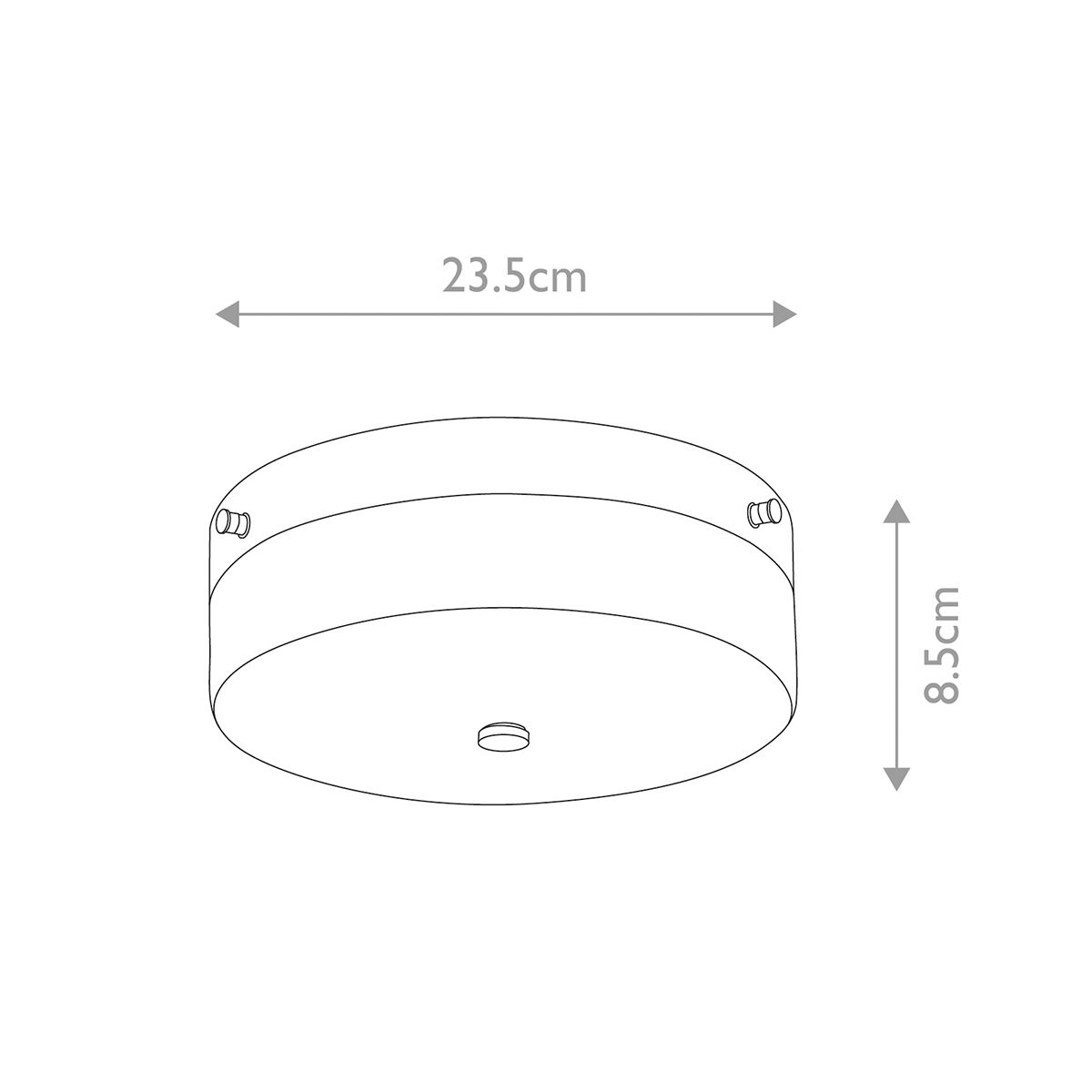Tamar Medium/Large Flush Ceiling Light IP44 – Polished Chrome / Polished Chrome