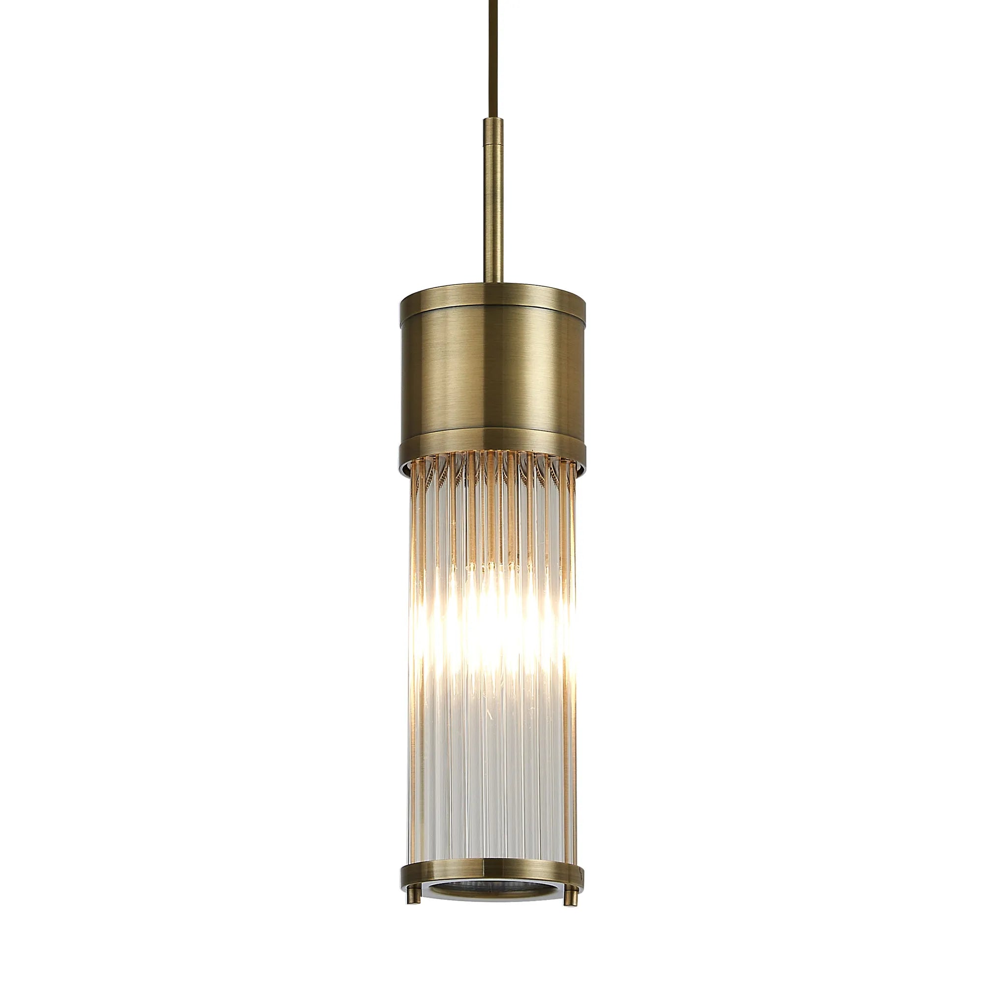 Gwen 1/2 Light Glass Rod Bathroom Wall Lights, E14, IP44- Various Finishes