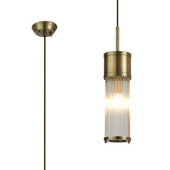 Gwen 1/2 Light Glass Rod Bathroom Wall Lights, E14, IP44- Various Finishes