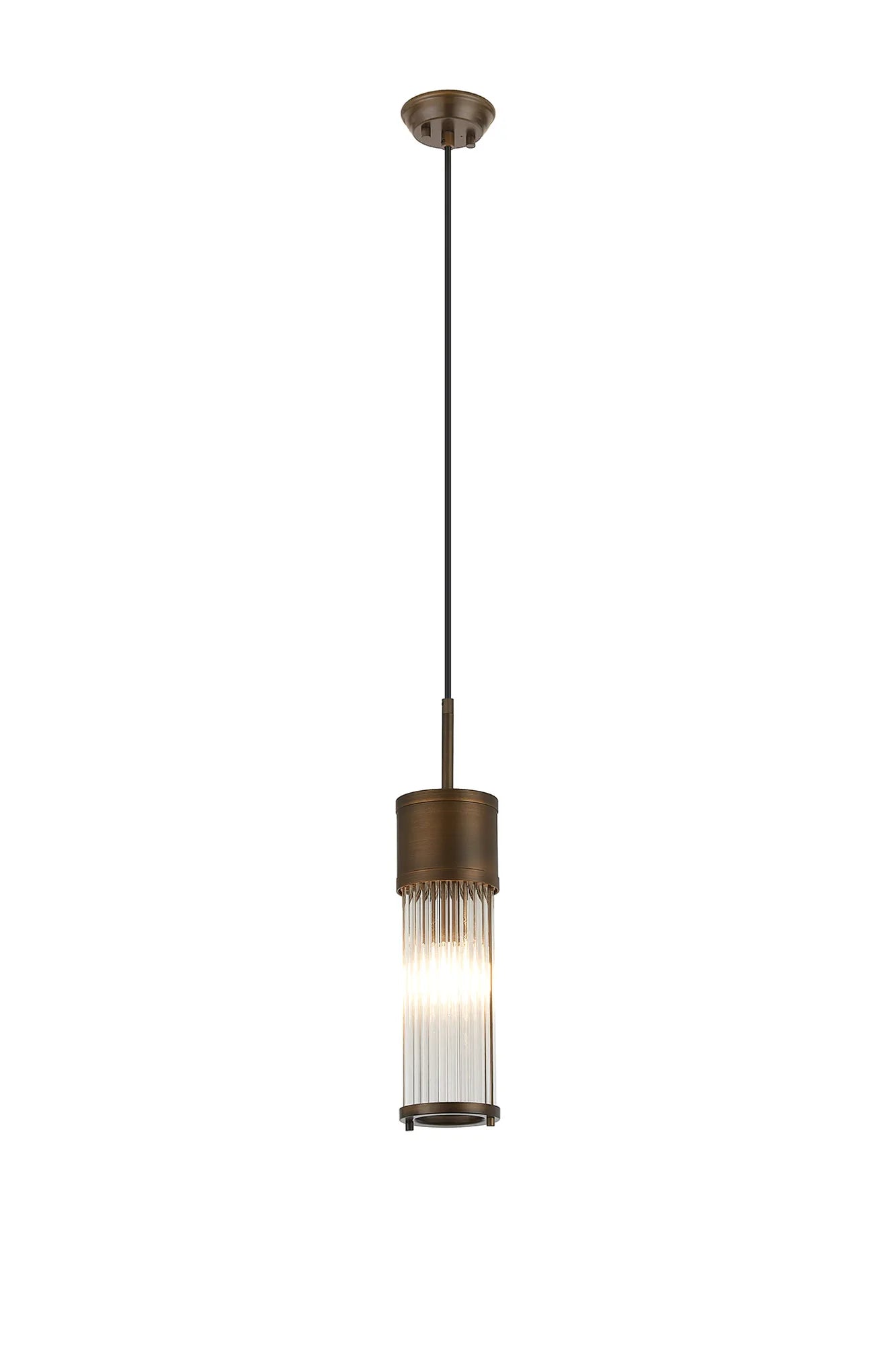 Gwen 1/2 Light Glass Rod Bathroom Wall Lights, E14, IP44- Various Finishes