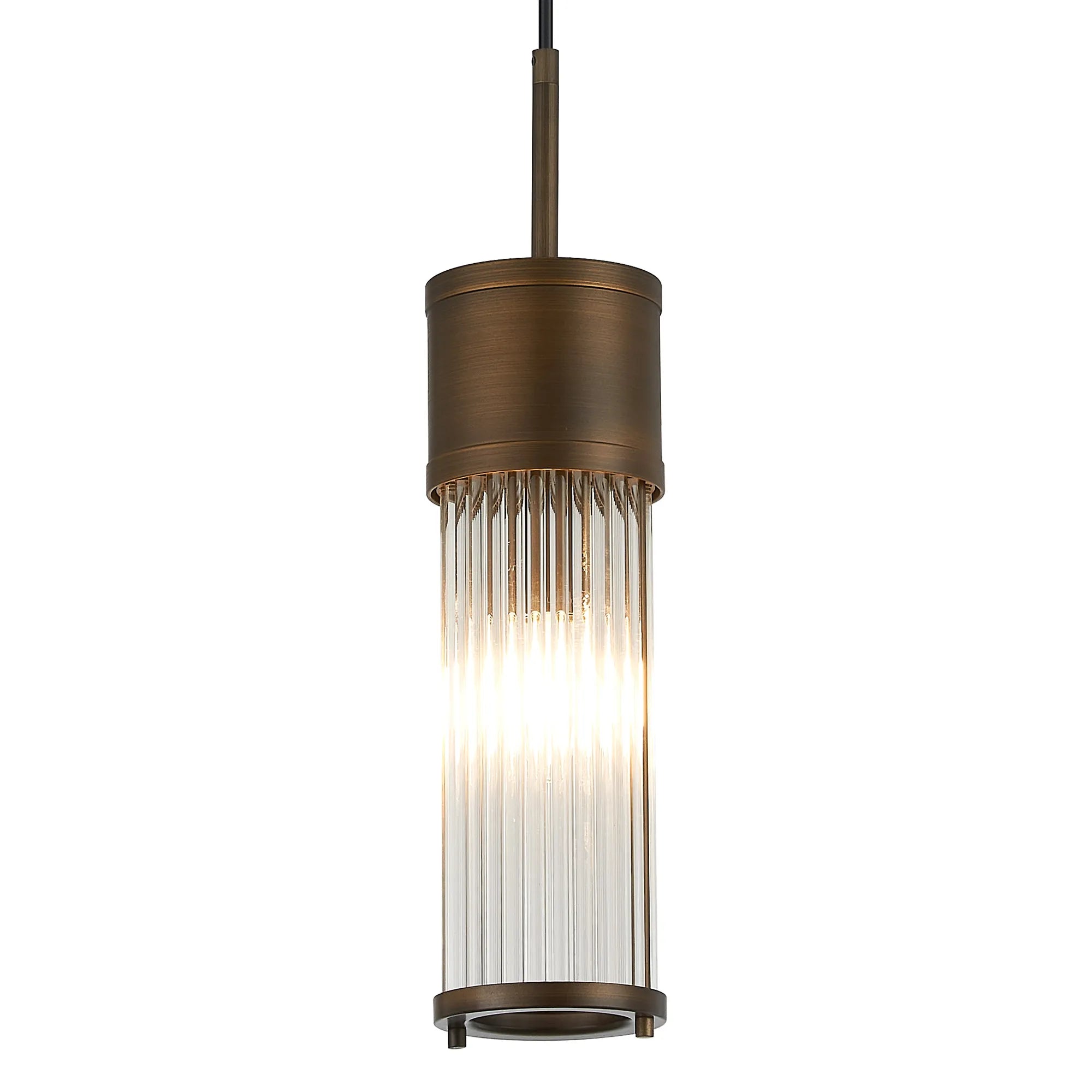 Gwen 1/2 Light Glass Rod Bathroom Wall Lights, E14, IP44- Various Finishes