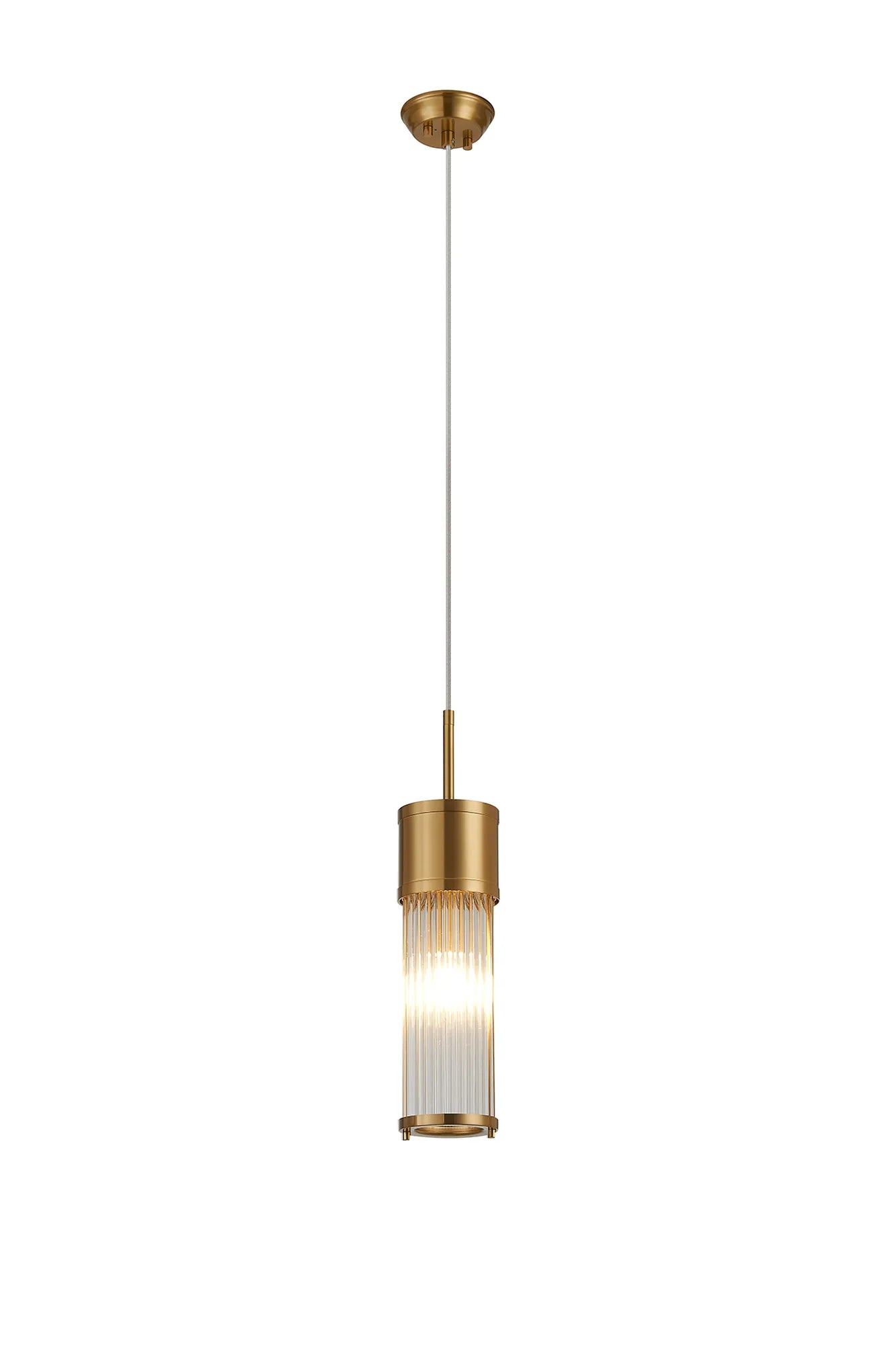 Gwen 1/2 Light Glass Rod Bathroom Wall Lights, E14, IP44- Various Finishes