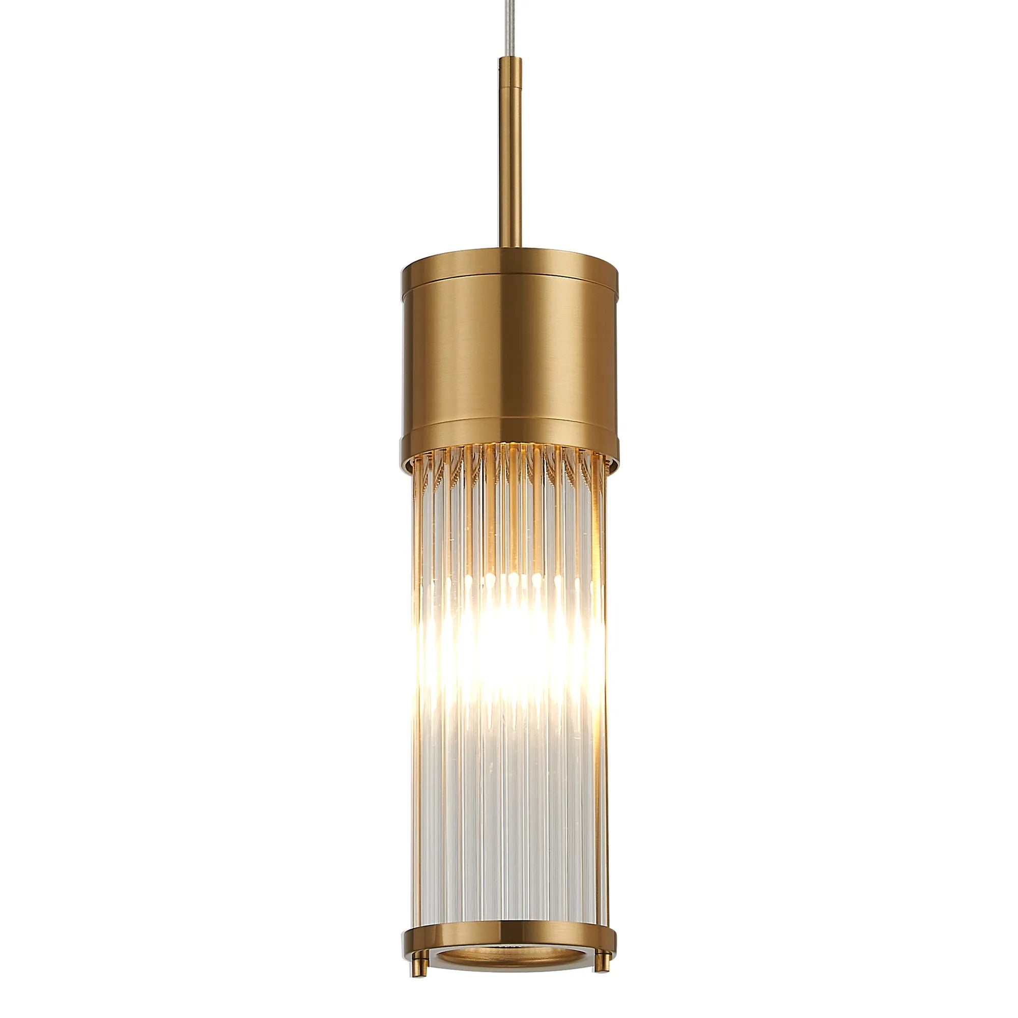 Gwen 1/2 Light Glass Rod Bathroom Wall Lights, E14, IP44- Various Finishes