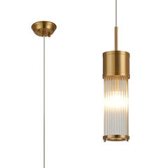 Gwen 1/2 Light Glass Rod Bathroom Wall Lights, E14, IP44- Various Finishes